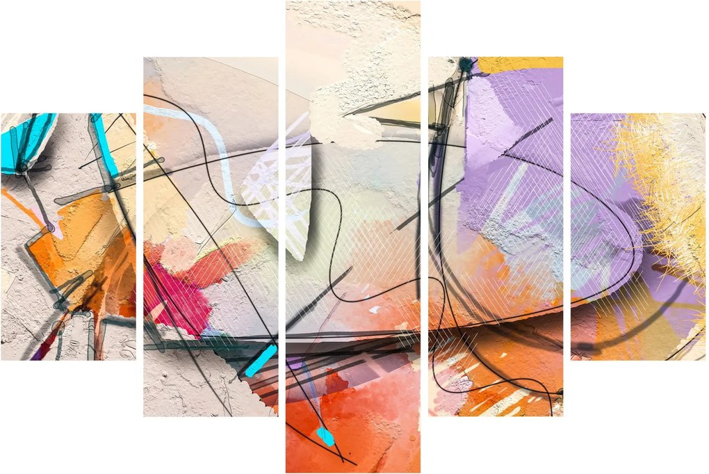 Tablou - Abstract, pasăre (150x105 cm)
