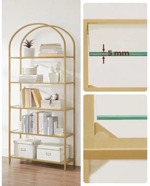 Bibliotecă GLASY aurie