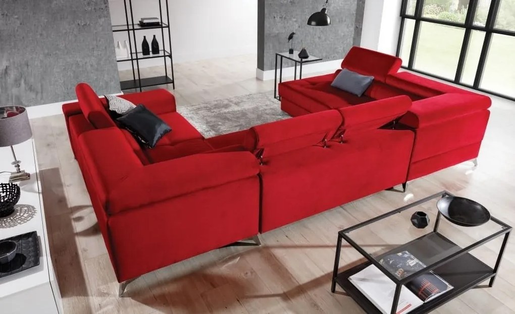 Coltar living extensibil Thiago – L350 x l202 x h90 cm