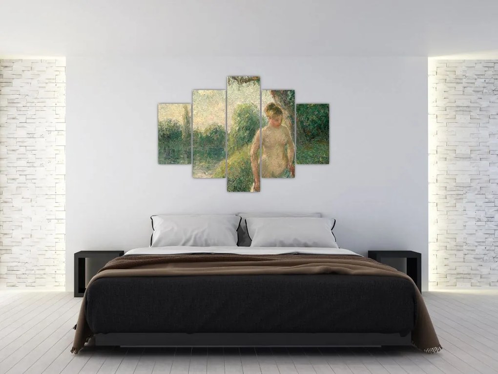 Tablou - Camille Pissarro, The Bather, reproducere (150x105 cm)