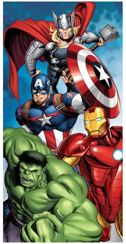 Avengers Prosoape de Baie Power, Prosoape de Plajă 70x140cm
