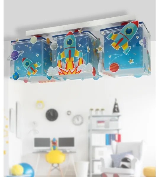 Plafonieră pentru copii ROCKET 3xE27/15W/230V Dalber 63353