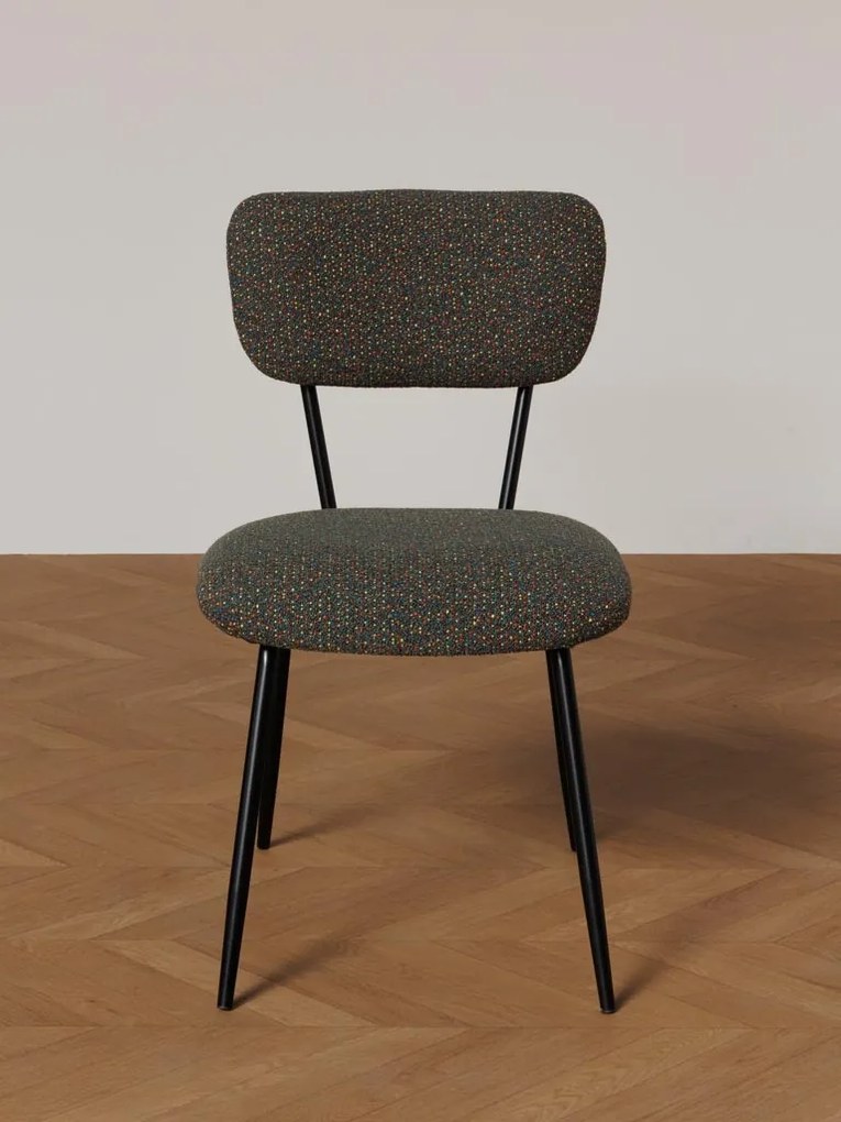 Scaun dining multicolor din textil, Kiwi