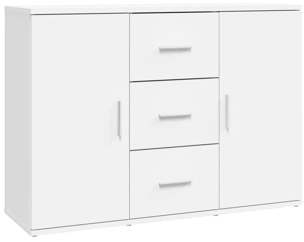 823342 vidaXL Dulap, alb, 91x29,5x65 cm, lemn prelucrat