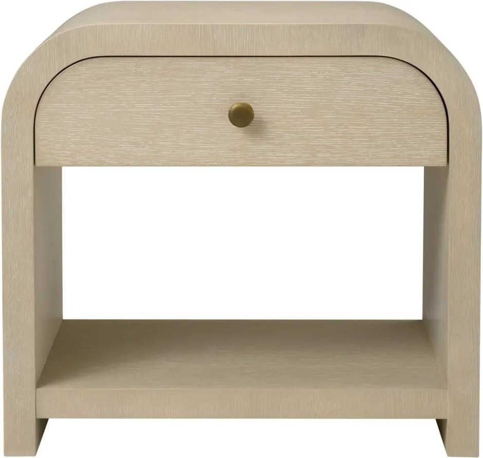 Noptiera design LUX, Furnir de stejar albit, Rhodes