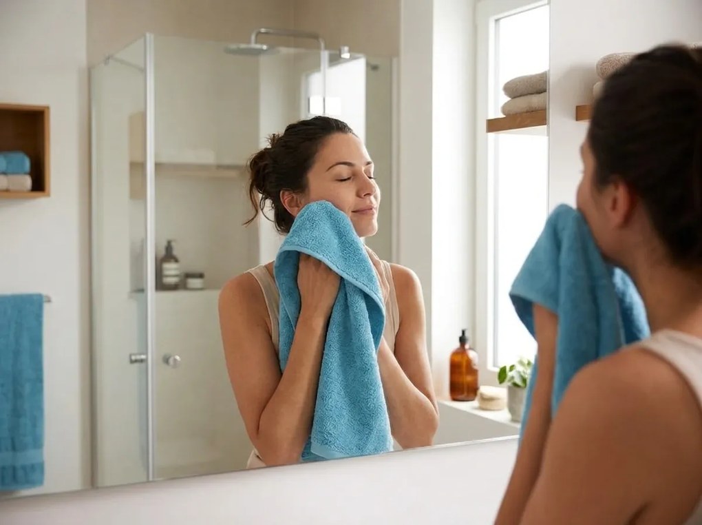 Prosop NORIELLE 50x90 cm albastru deschis, 100% bumbac