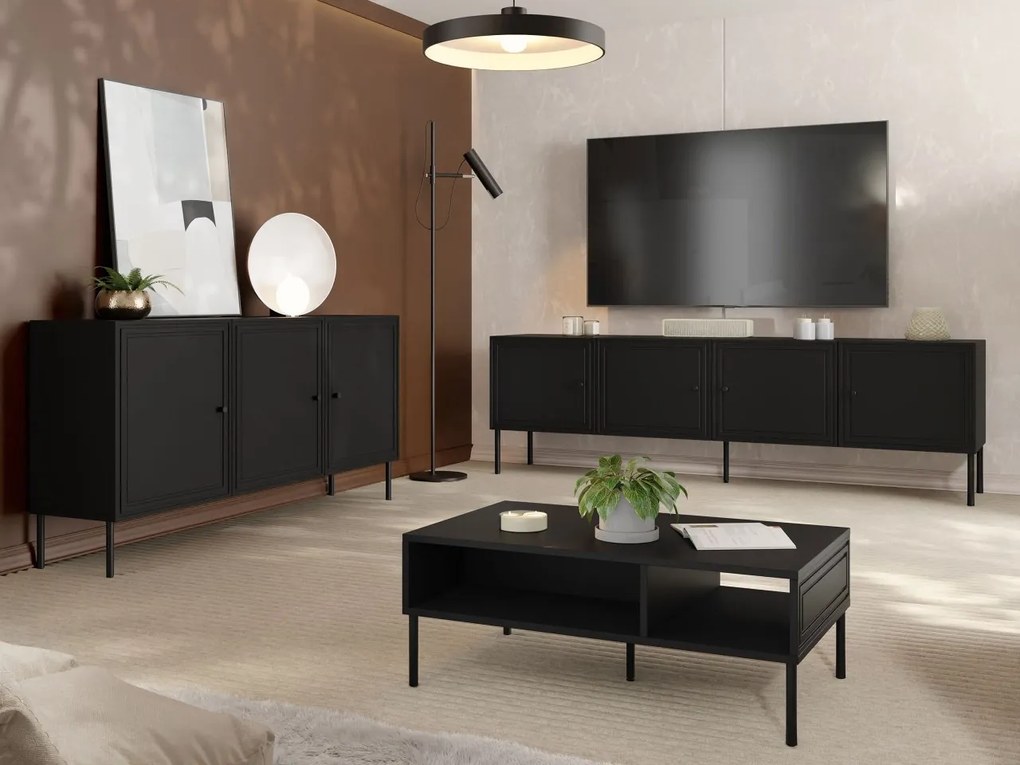 Set mobilier living Godzes Bis II (Negru) . 1105955