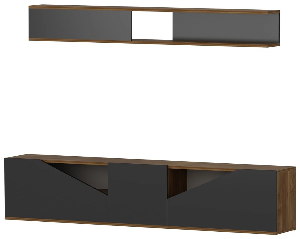 Mobilier living Tupac (nuc + negru). 1102602