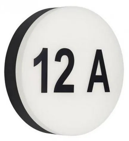 Număr LED de casă RIO LED/12W/230V IP44 Briloner 3007-015