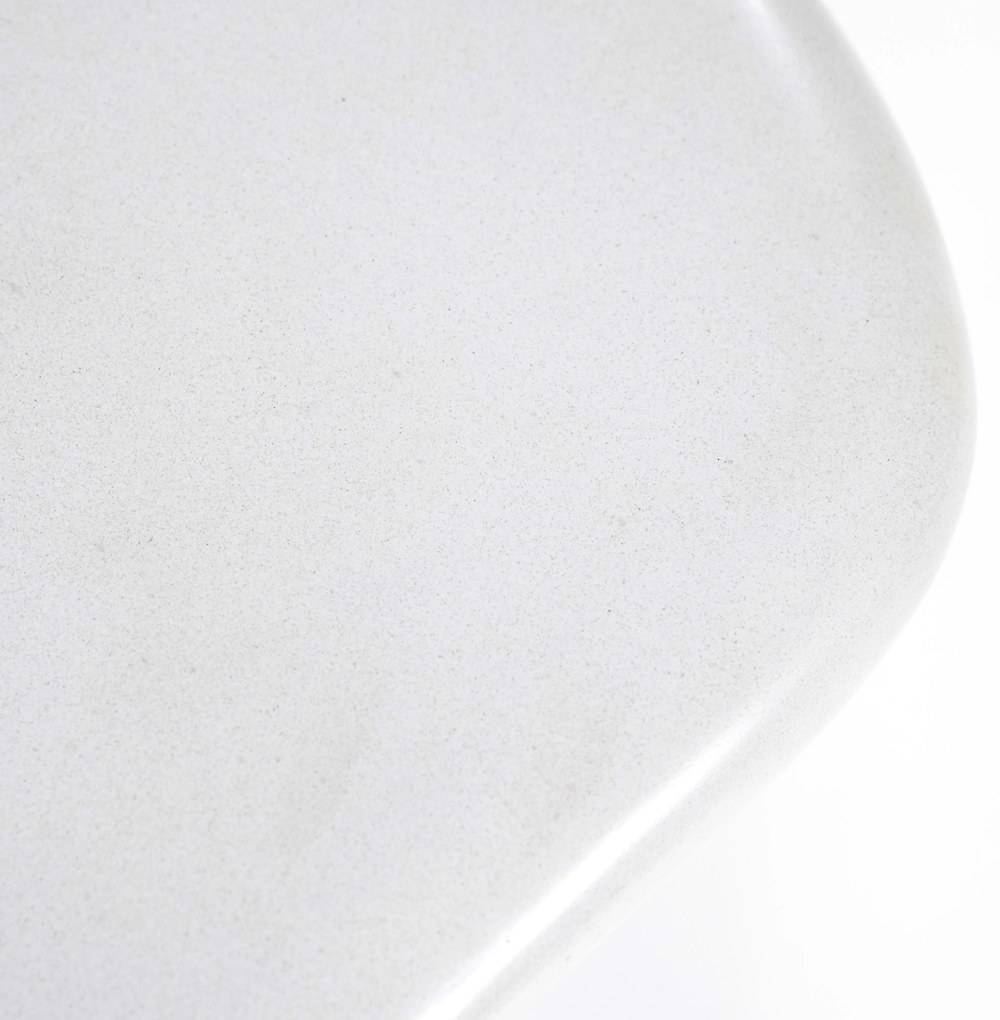 Masuta de cafea fibră de sticlă Seki 121x51,5x32 cm alba