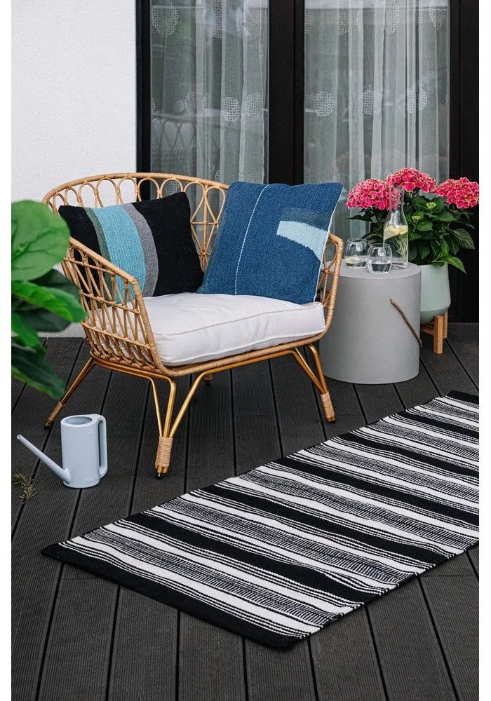 Pernă pentru exterior din plastic reciclat Green Decore Moonlight, 35 x 55 cm