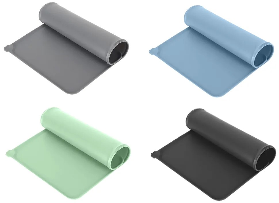Covoras impermeabil sub castronul cainilor/pisicilor, silicon - diverse culori