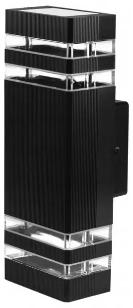 Aplica de exterior Inez duo, 2xGU10, IP65, neagra, Masterled