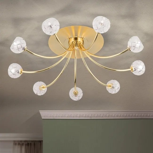 Lustra aplicata design modern de lux Maderno 9L aurie
