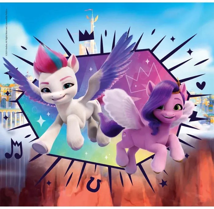 Micul meu ponei Doodles Puzzle Clementoni 3x48 piese