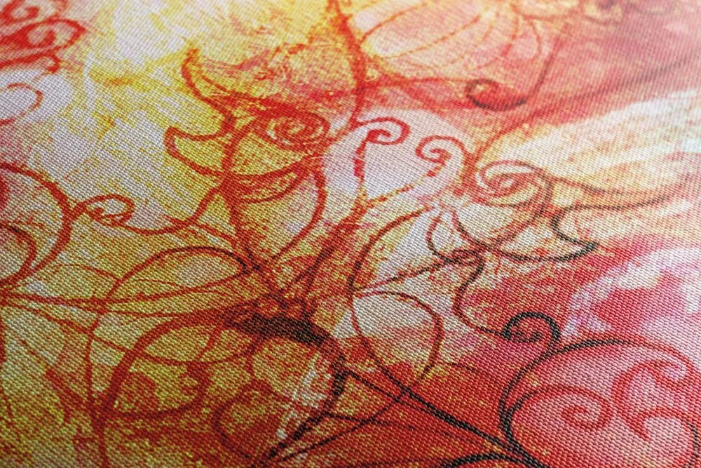 Tablou ochi albaștri cu elemente abstracte