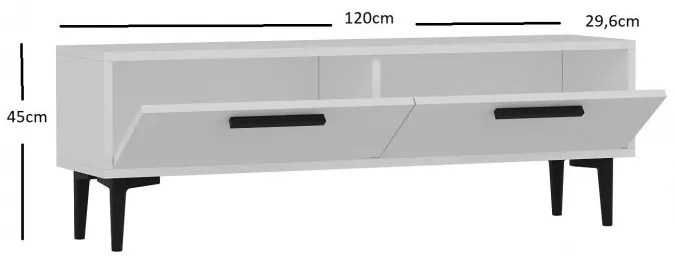 Comoda TV Leni - Alb