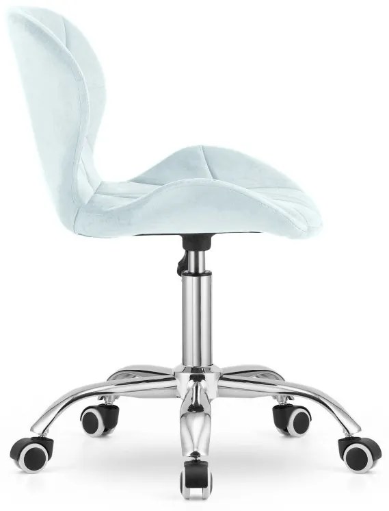 Set pentru birou masa de birou TAYLOR SONOMA 100x50 cm + scaun de birou AVOLA VELVET albastru deschis