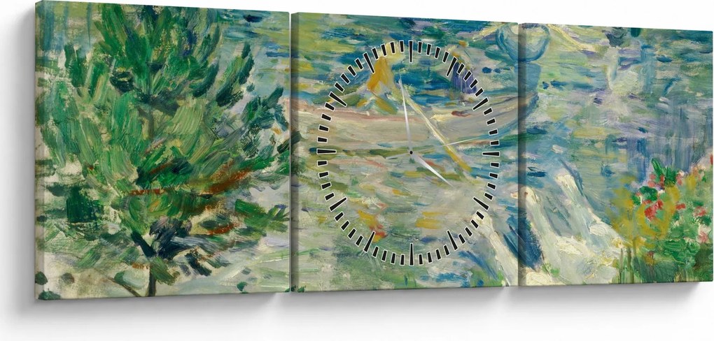 Tablou - Berthe Morisot, Girl in a Boat with Geese, reproducere (cu ceas) (90x30 cm)