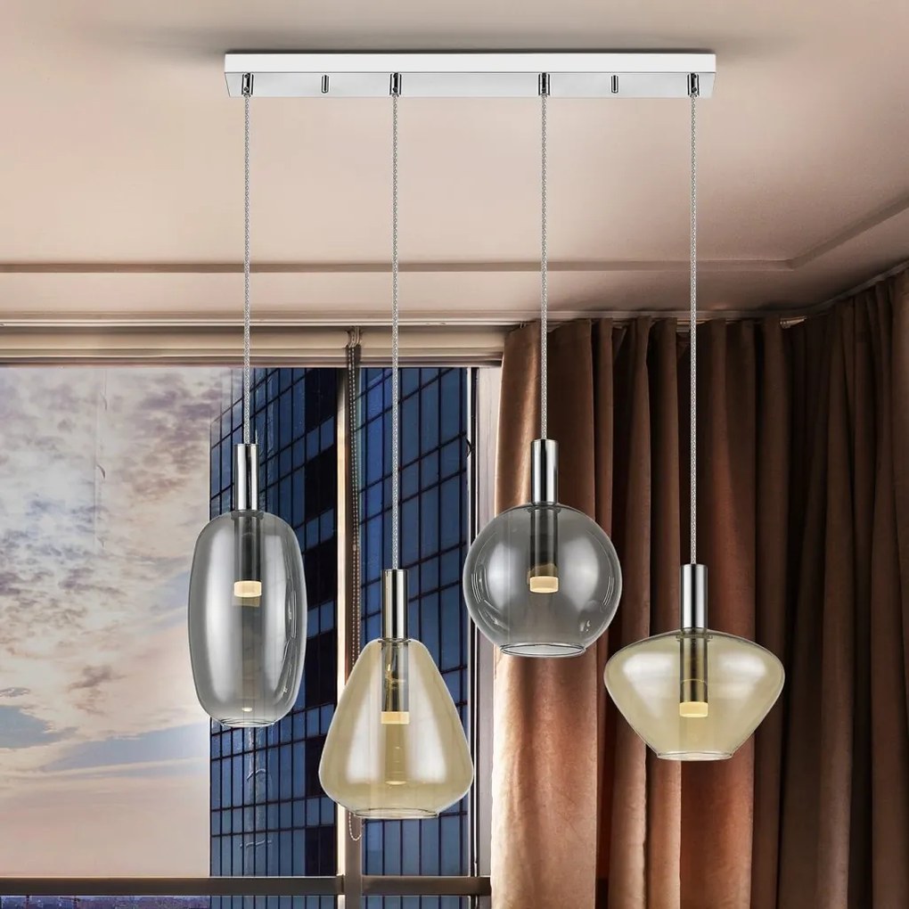 Lustra LED suspendata design modern Nara 4L