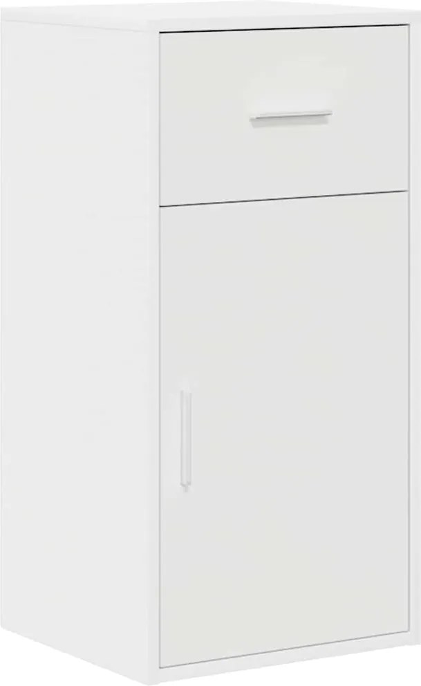 vidaXL Bufet cu sertar Alb 38 x 34 x 75 cm