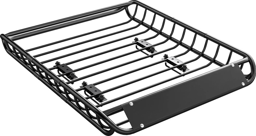 SPORTNOW Suport bagaje pentru acoperiș universal, coș de acoperiș cu protecție contra vântului, până la 150 kg, 116 x 92 x 11,5 cm pentru SUV-uri, camioane, Negru | Aosom Romania