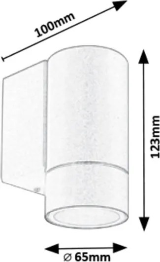 Aplică de exterior PHOENIX 1xGU10/10W/230V IP54 albă Rabalux 8120