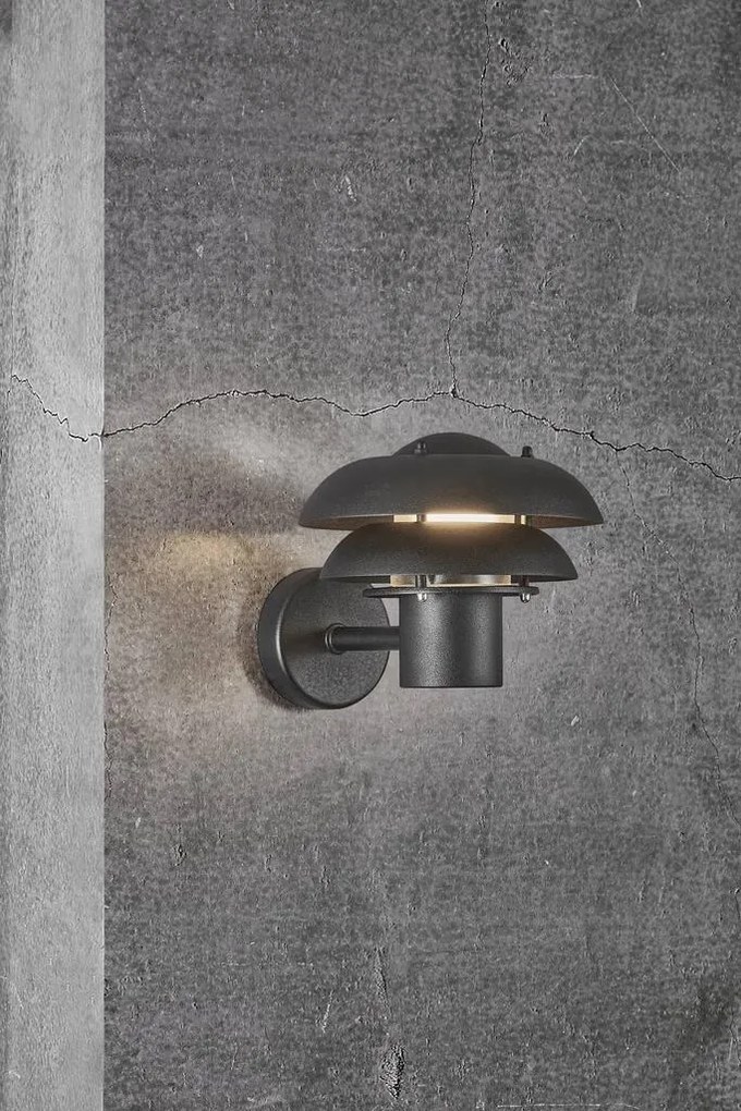 Aplica de perete pentru iluminat exterior modern, IP54 Kurnos 20 negru 2118061003 NL