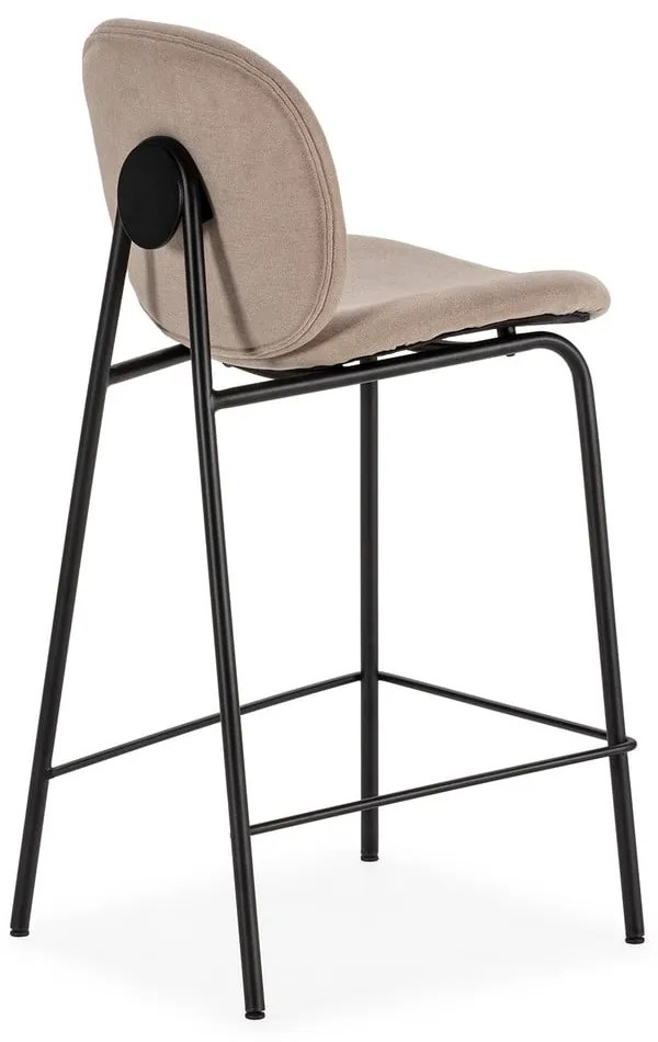 Scaune de bar bej 2 buc. (înălțime șezut 65 cm) Cori – Marckeric