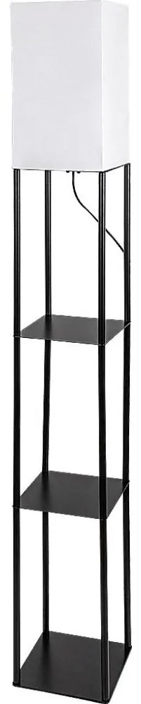 Brilagi - Lampă de podea cu polițe GRADUS 1xE27/40W/230V 150 cm negru/alb