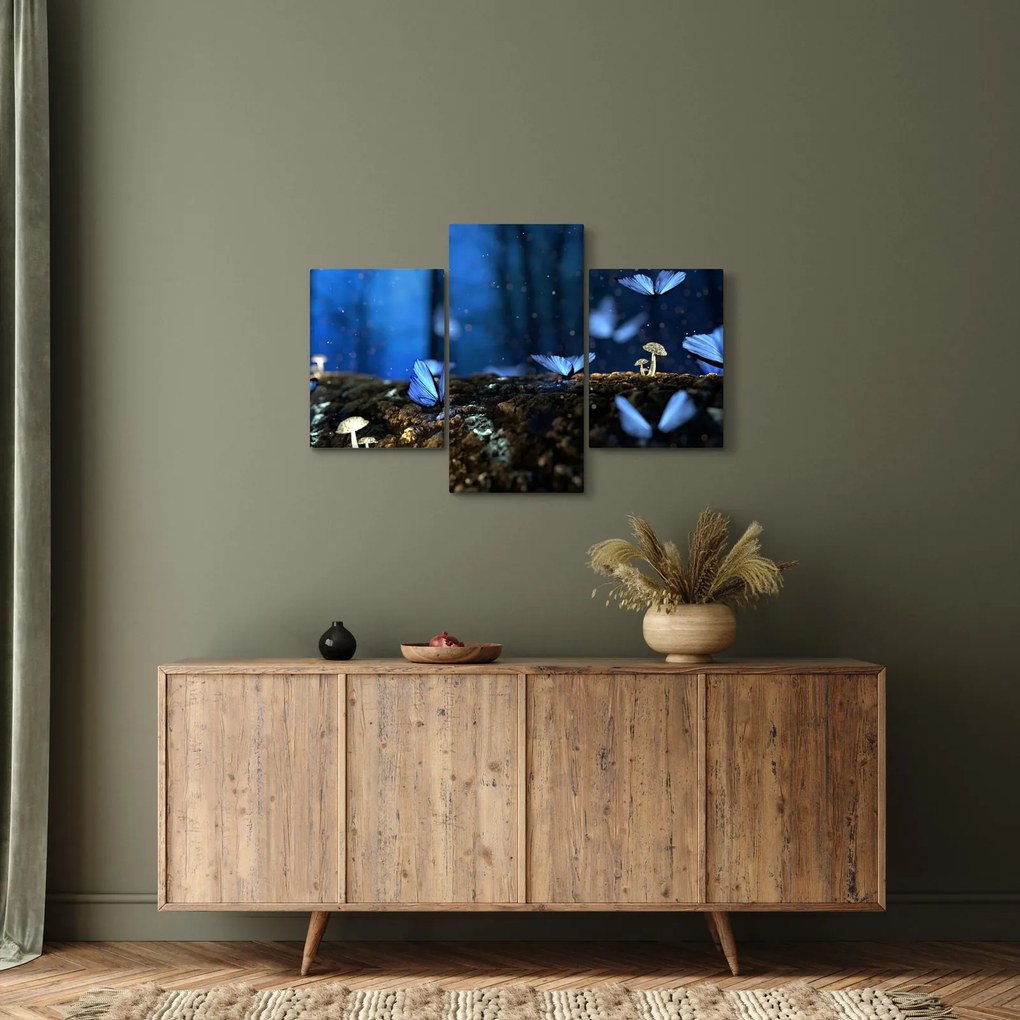 Tablou cu fluturi alabstre (90x60 cm)