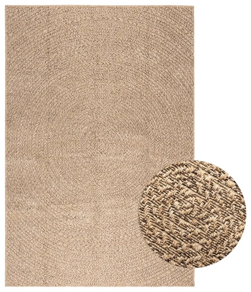 vidaXL Covor ZIZUR aspect iută 140x200 cm, pentru interior și exterior