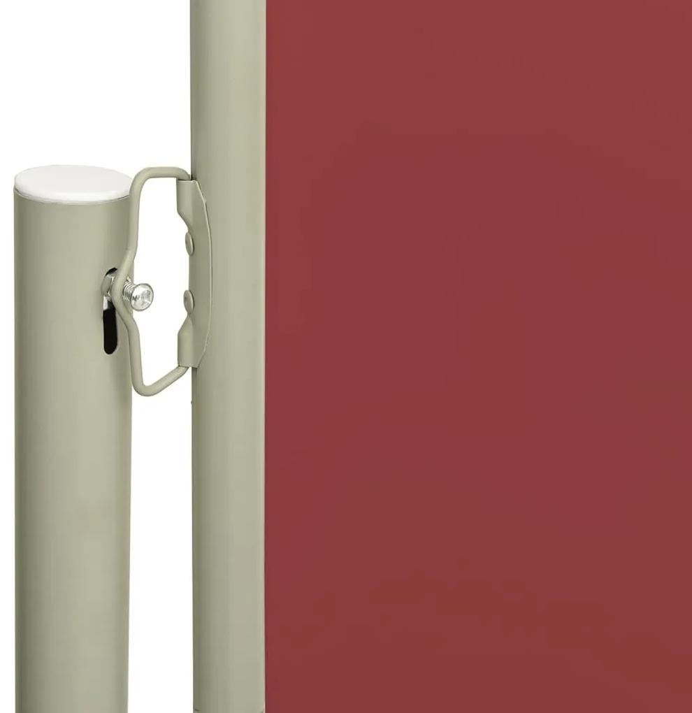 Copertina laterala retractabila de terasa, rosu, 160x300 cm Rosu, 160 x 300 cm