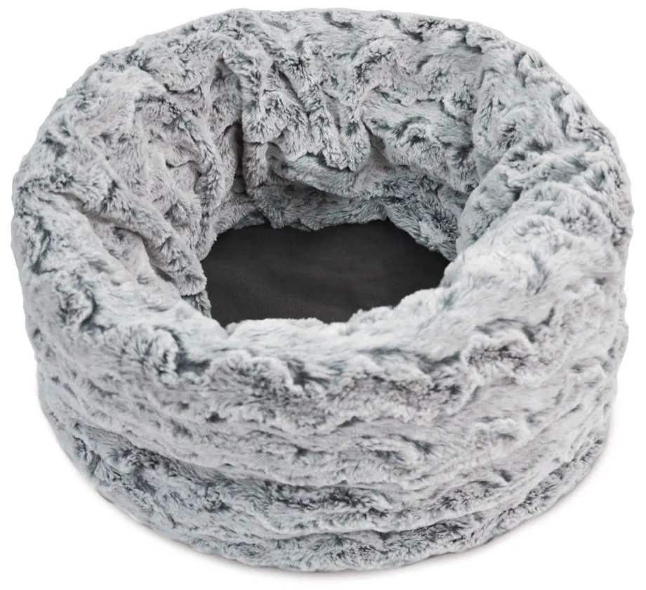 Pat pentru animale de companie gri pentru animale de companie ø 45 cm Snuggle Bed 3in1 Husky Grey L – P.L.A.Y.