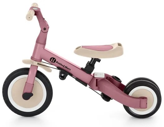 Tricicletă pentru copii PETITE&MARS 5 în 1 TURBO roz