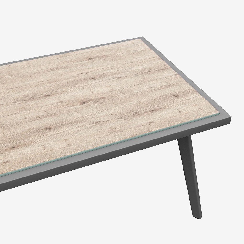 Set de lounge pentru grădină pentru 8 persoane, Gri | Aosom Romania