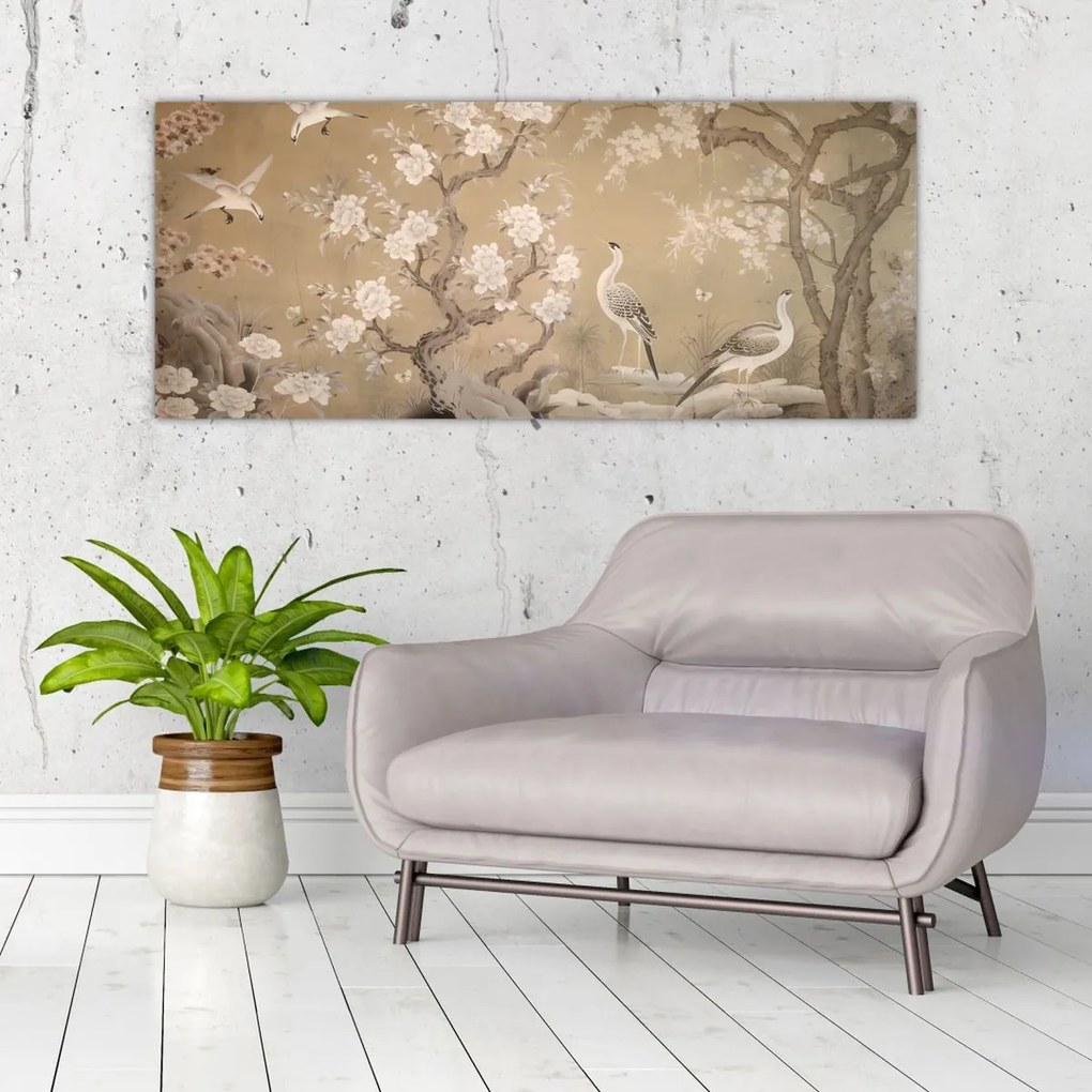 Tablou - Desen animat peisaj japonez (120x50 cm)