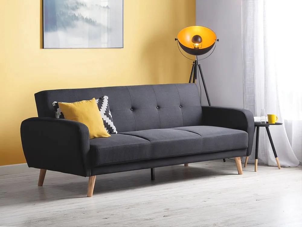 Canapea 3 locuri Flong (negru) . 1008650