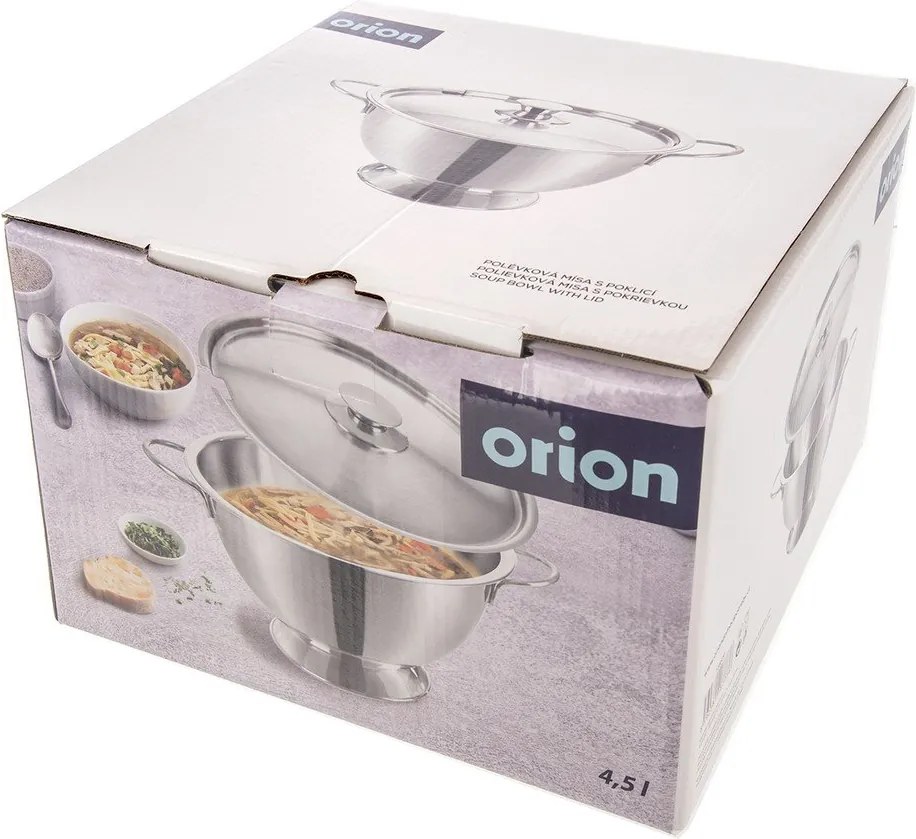 Bol argintiu din oțel inoxidabil ø 26 cm – Orion