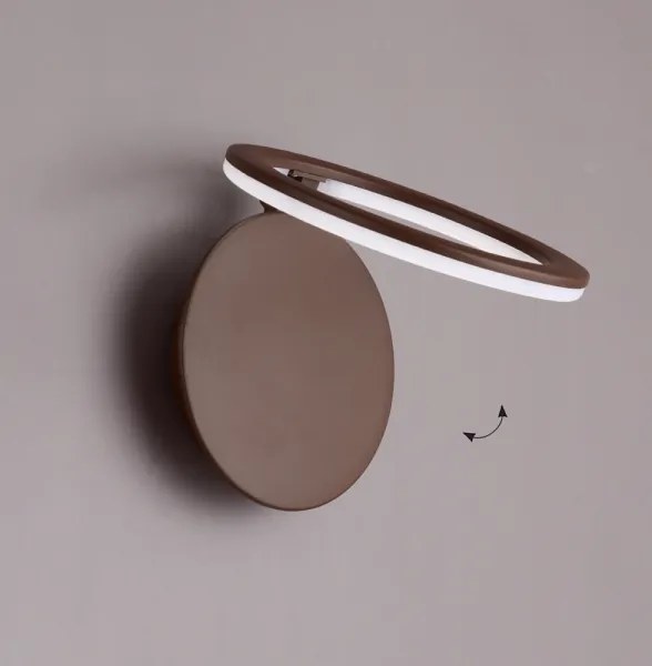 Aplica de perete PALERMO LED/16W/230V maro