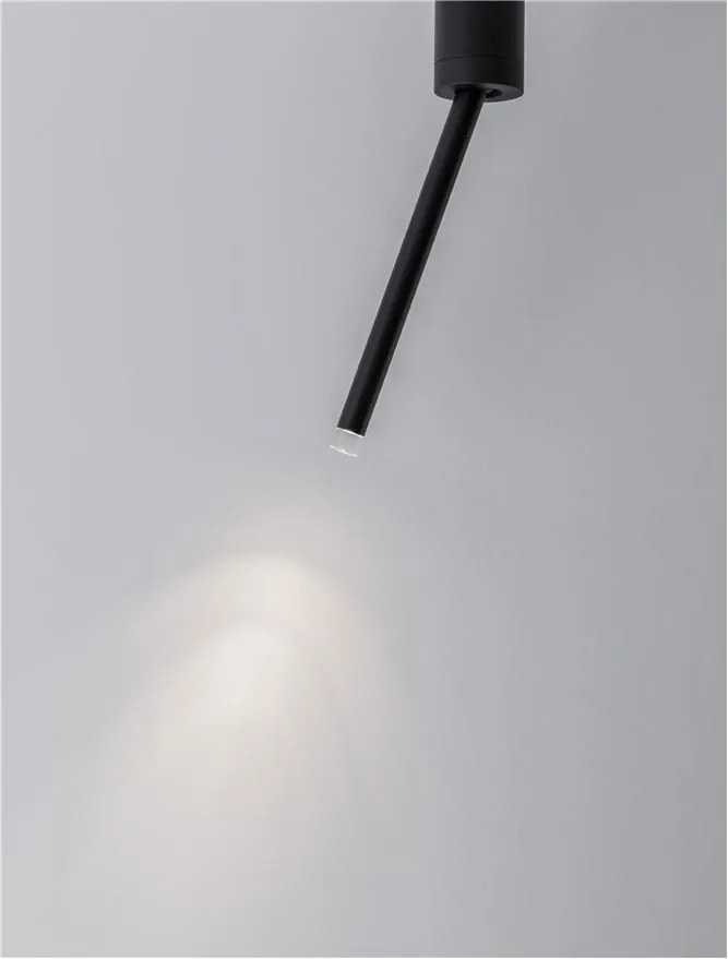 Plafoniera/Spot LED reglabil stil minimalist ORNOS negru H-29,5cm