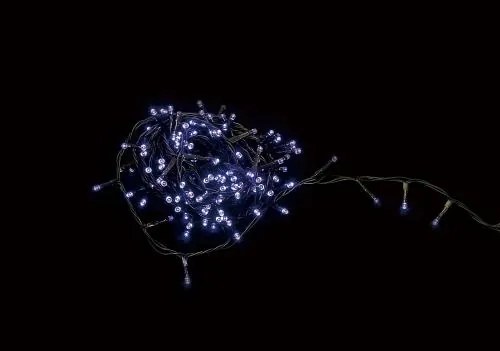 Ghirlanda luminoasa decorativa 100 LED-uri albastre cu jocuri de lumini cablu verde WELL