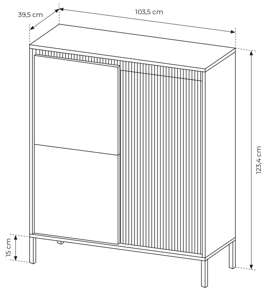 Dulap Sesen I (negru). 1097486
