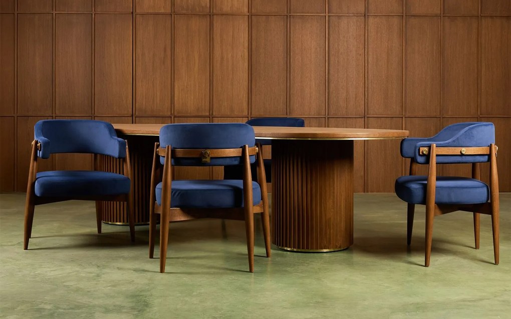 Masă lemn masiv de dining The Donald 300/, 240 × 110 × 75 cm - 300×110×75