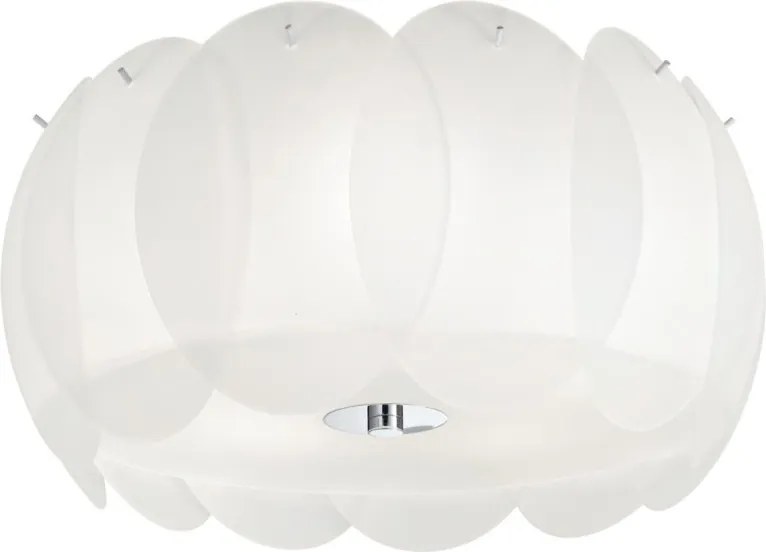 Plafonier modern diametru 40cm, OVALINO PL5 BIANCO 093963