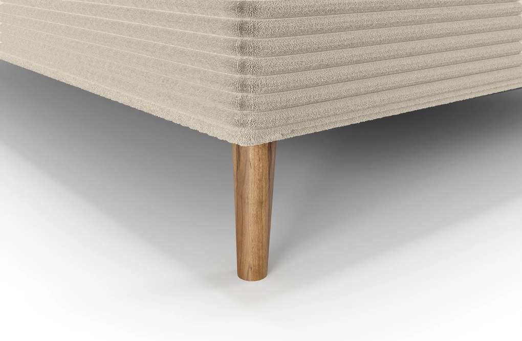 Pat de o persoană 120 cm Napoli Bonell (crem) (cu somieră, cu sp. depozitare). 1082438