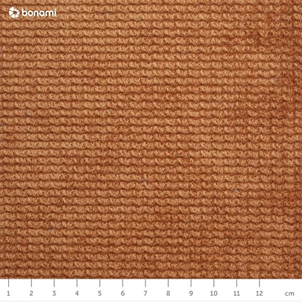 Canapea maro extensibilă/cu spațiu de depozitare cu tapițerie din catifea reiată 215 cm Bjork – Bonami Selection