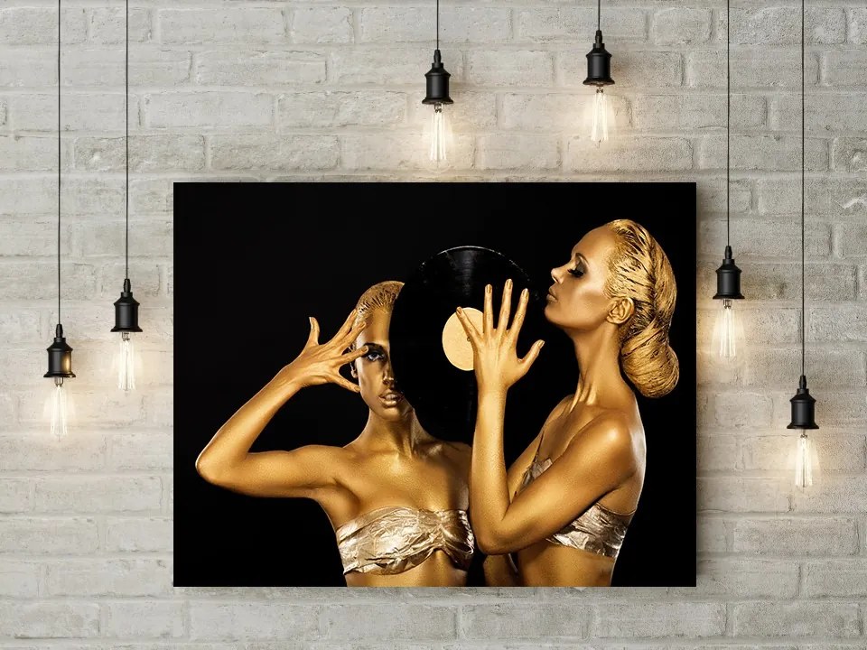 Tablou Canvas Gold Vinyl 120x80 cm