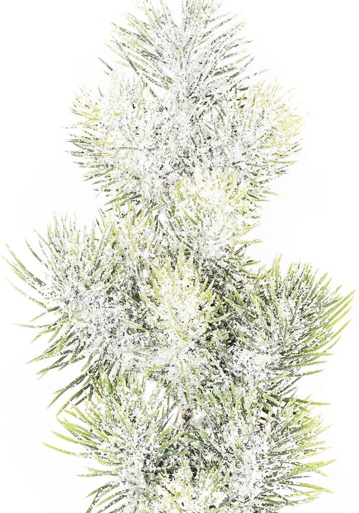 Ramură artificială Pin înzăpezit cu sclipici, 55 cm