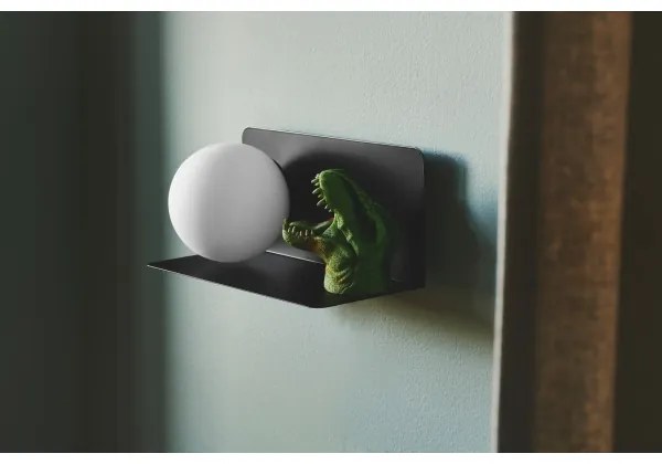 Aplică cu raft Nordlux LILIBETH 1xE14/25W/230V negru